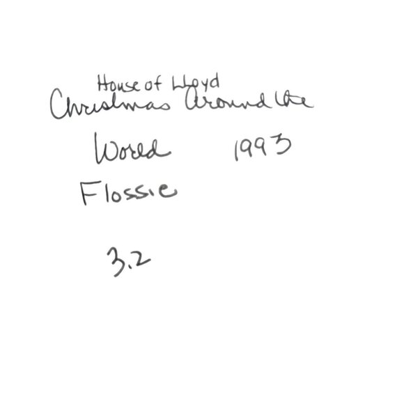 House of Lloyd Flossie Rabbit Figurine 1993 Porcelain Face w/ Box Christmas Vtg - Picture 16 of 16